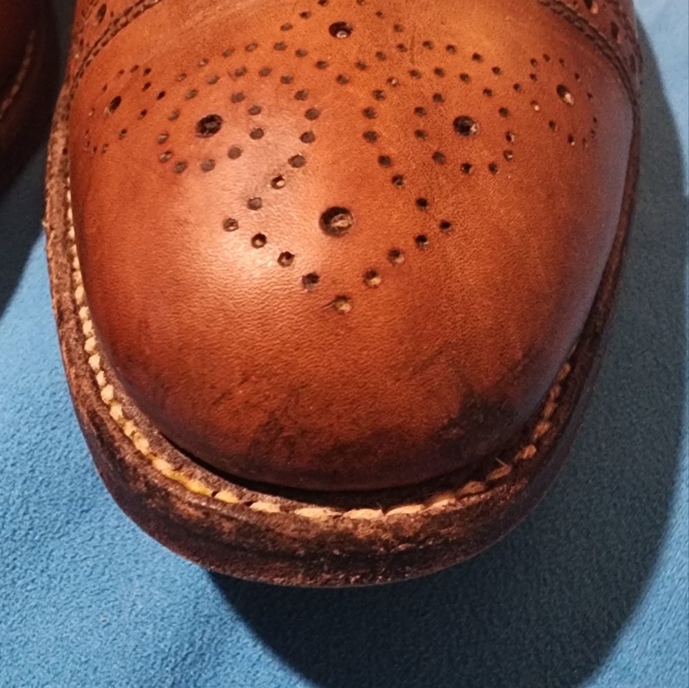 Allen Edmonds Strand Cap Toe Oxford Walnut Brown Leather Shoes Men’s Size 11 D